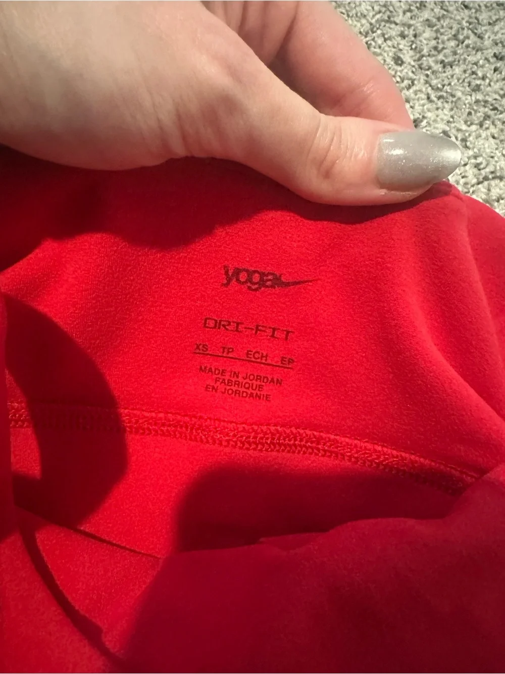 Nike Red Cropped Tank Top